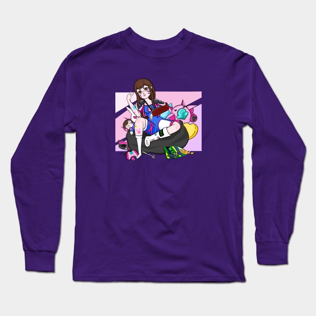 D-VA Long Sleeve T-Shirt by Mboura